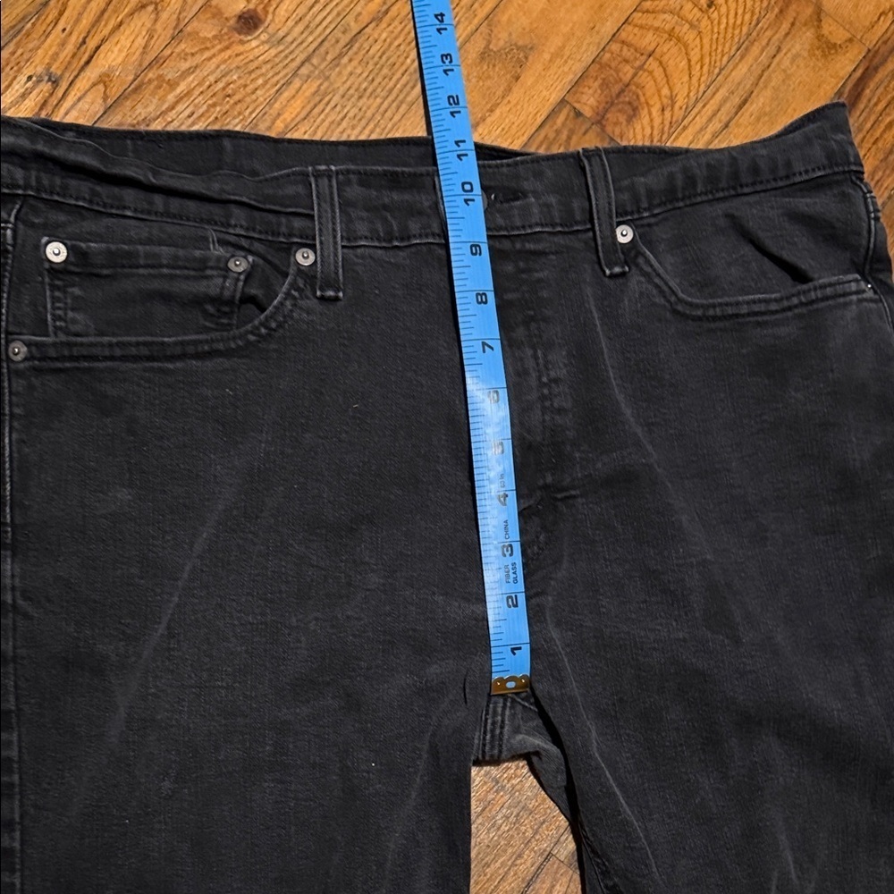 Levi's Men's Black Straight Jeans - Black W36, L30 - Picture 3 of 9